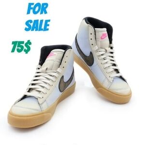 Nike High-Tops with Black and Pink Accents